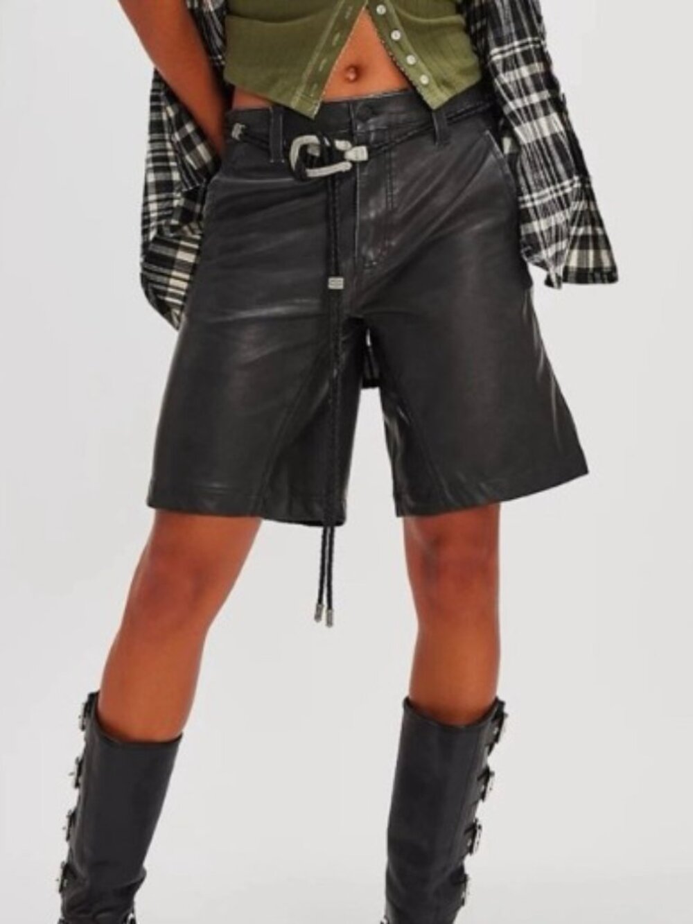 We The Free Dylan Long Shorts Vegan Leather NWOT / sz 29